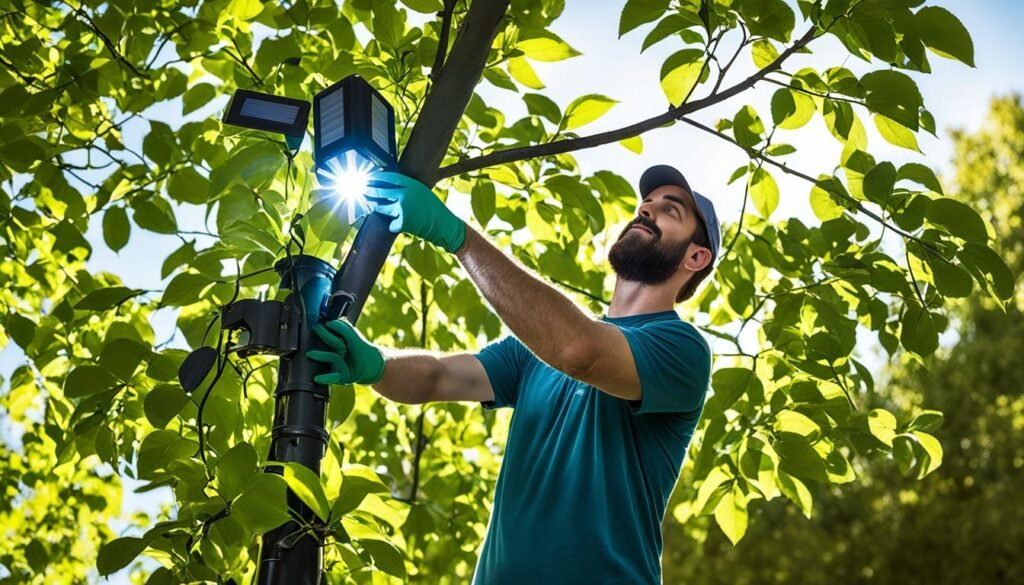 DIY tree lighting tutorial