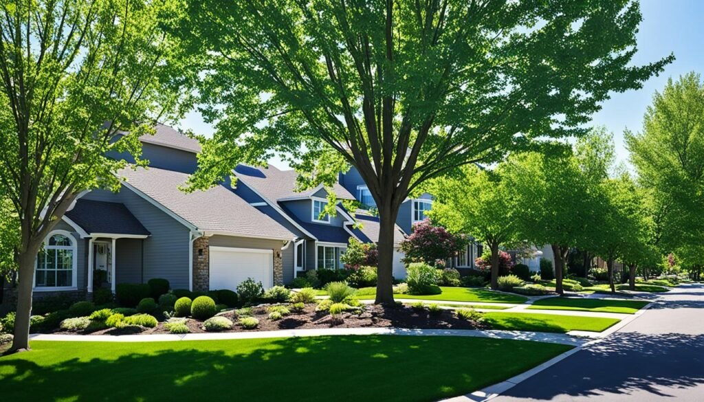 landscaping with trees