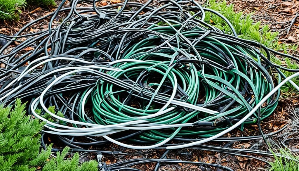 Landscape lighting cable issues