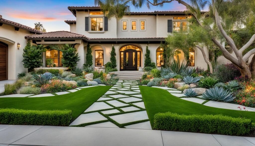 front yard landscaping orange county ca