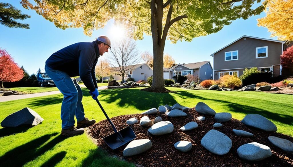 landscaping rock removal