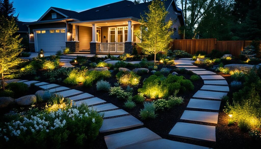 low voltage landscape lighting installation