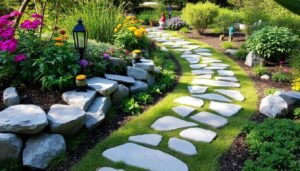 stone pathway garden