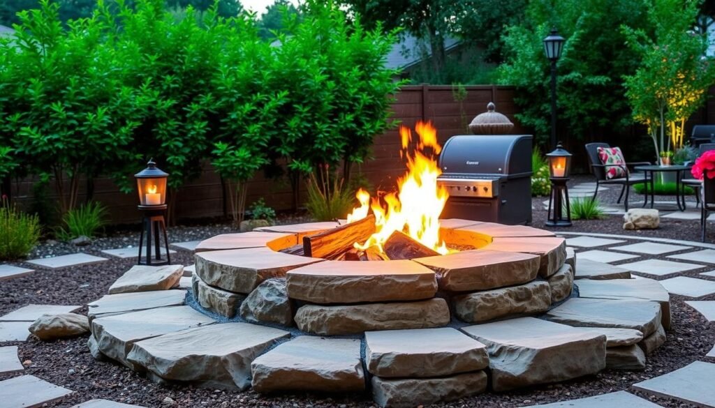 Murrieta outdoor fire pit construction