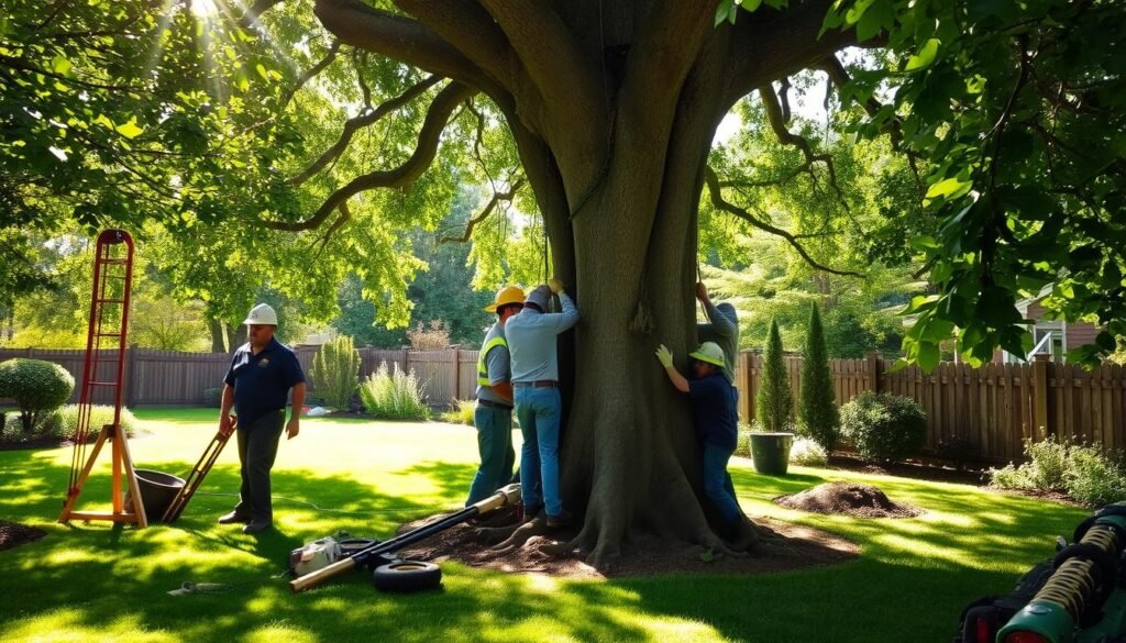 Local Landscaping Pros tree installation process